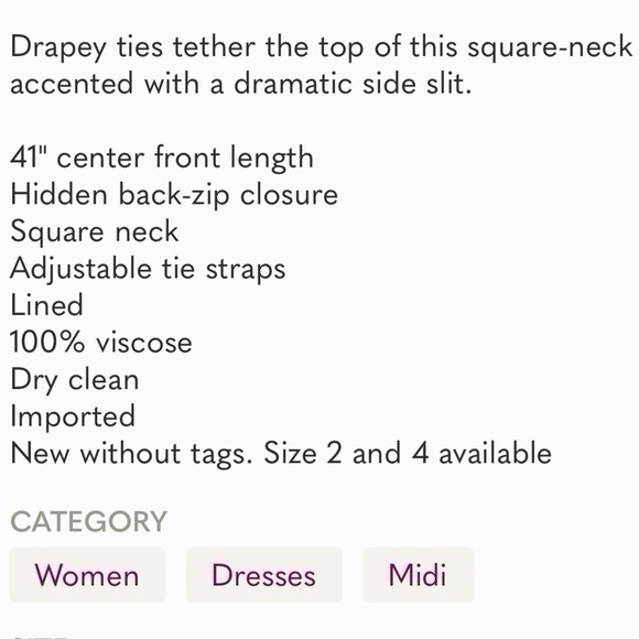 NEW Reformation Twilight Floral Midi Dress in Bella - Picture 11 of 11